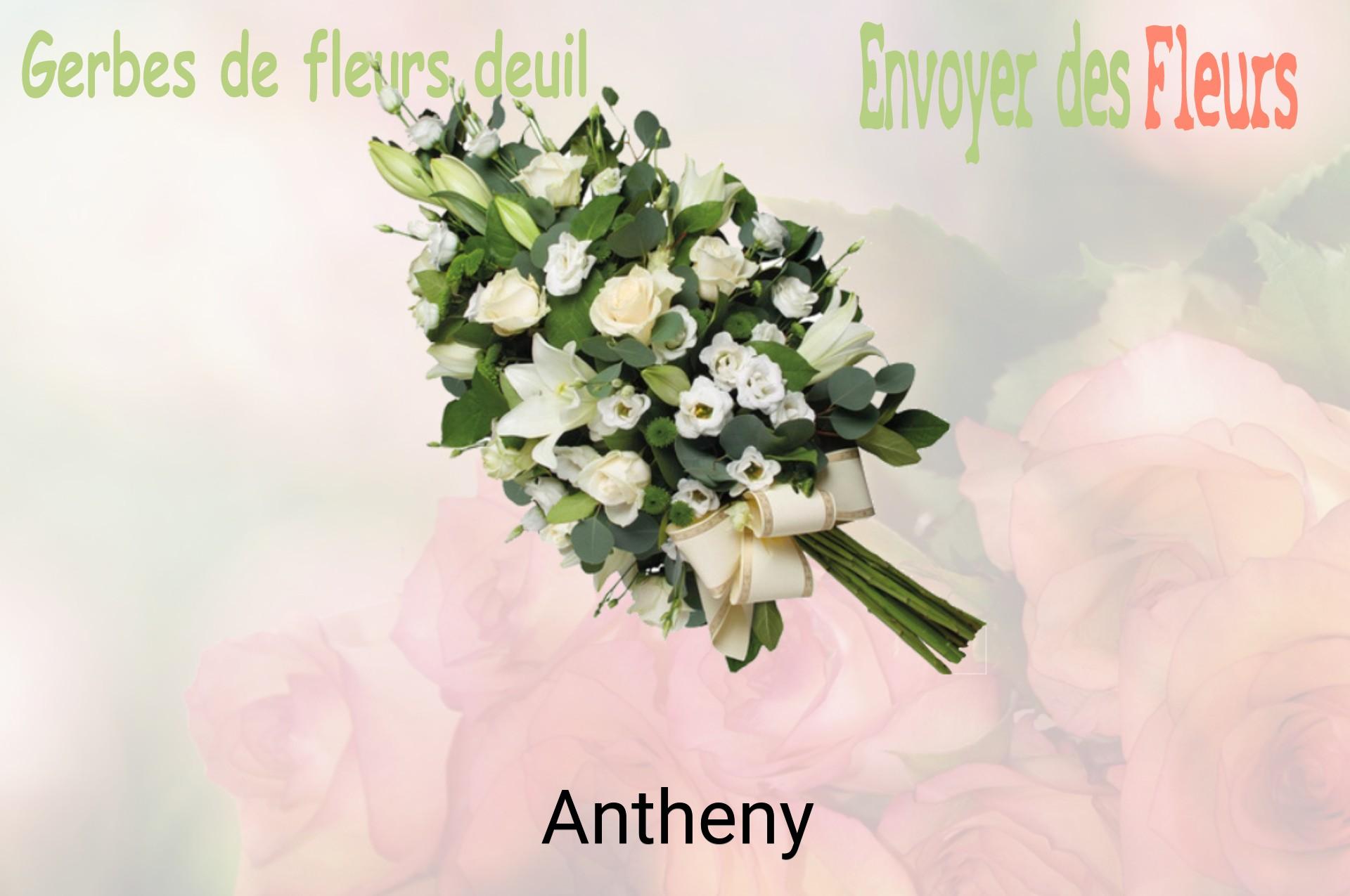 Gerbe de fleurs de deuil livrée à Antheny